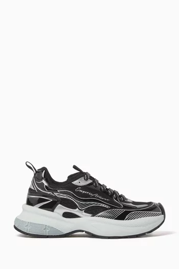 Signature Logo Sneakers in Mesh