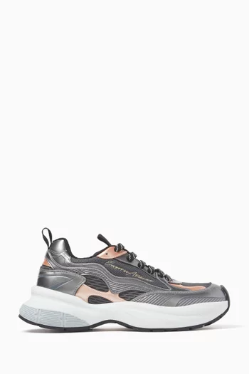 Signature Logo Sneakers in Mesh