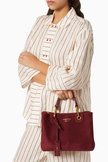 Small MyEA Shopper Bag in Faux Suede