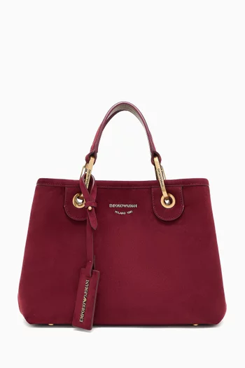 Small MyEA Shopper Bag in Faux Suede