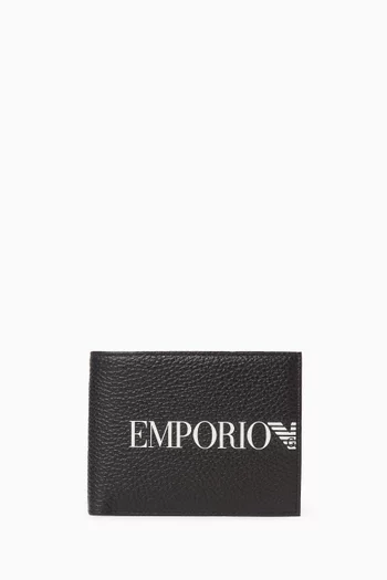 Logo Bifold Wallet in Leather