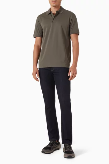Logo Polo Shirt in Cotton