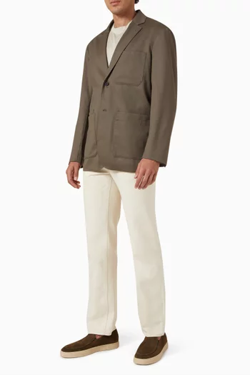 Blazer in Wool Twill