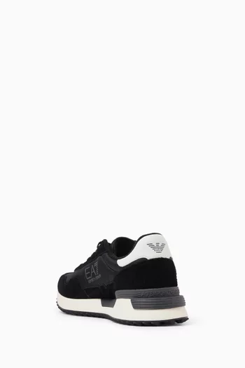 EA7 Vintage Sneakers in Mesh & Suede