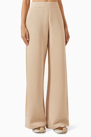 Rhinestone-embellished Logo Sweatpants