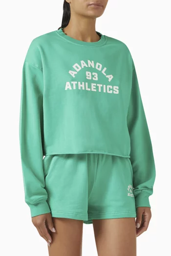Campus Crop Sweatshirt in Modal-blend
