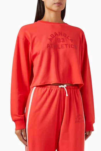 Campus Crop Sweatshirt in Modal-blend