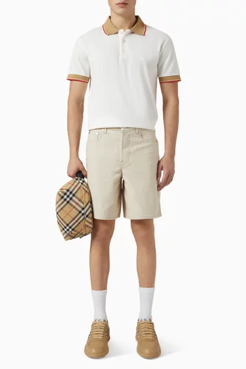 Knight Shorts in Italian Cotton-denim