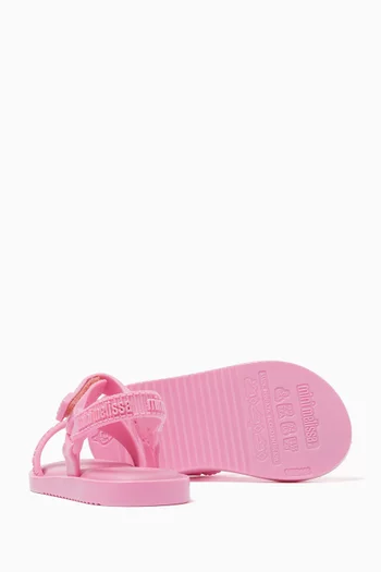 Stripes M Lover Sandals in PVC