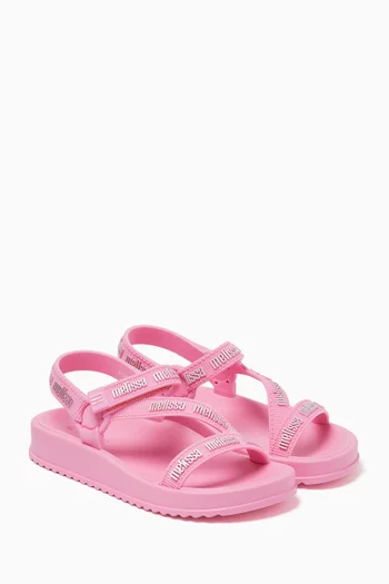 Stripes M Lover Sandals in PVC