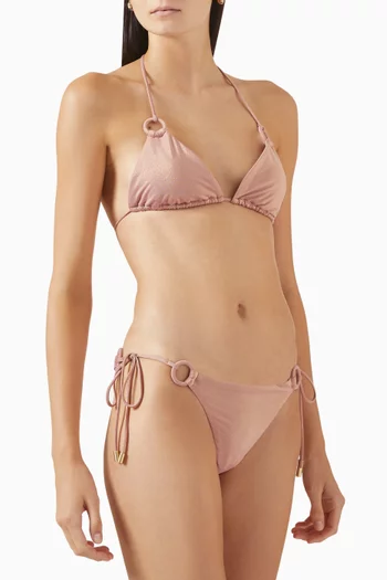 Rhiannon Metallic Ring Bikini Set