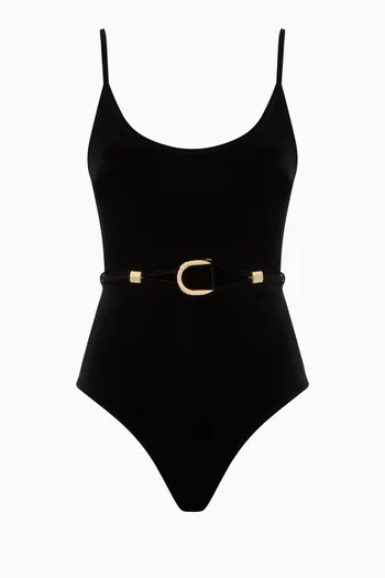 Rhiannon Scoop One-piece Swimsuit in Velvet