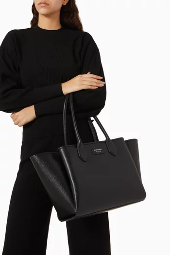 Large Shopper Bag in Faux Leather