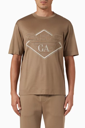 Embossed Eagle Logo T-shirt