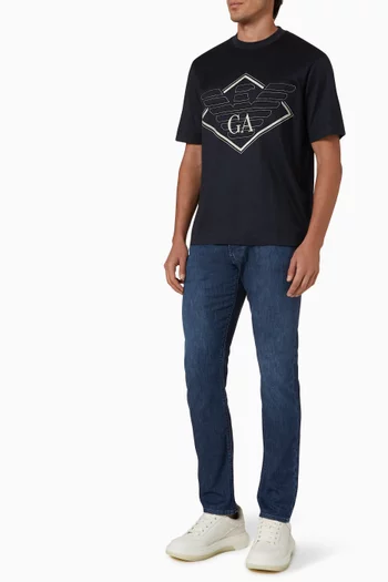 Embossed Eagle Logo T-shirt