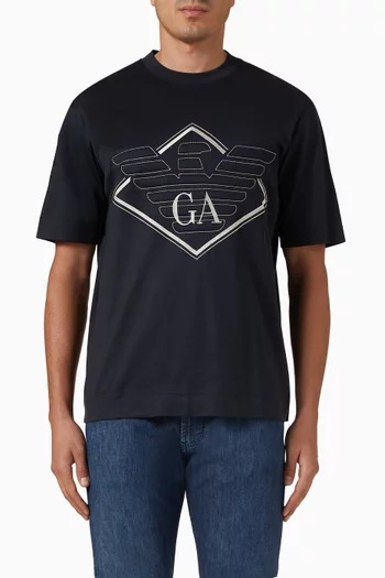 Embossed Eagle Logo T-shirt
