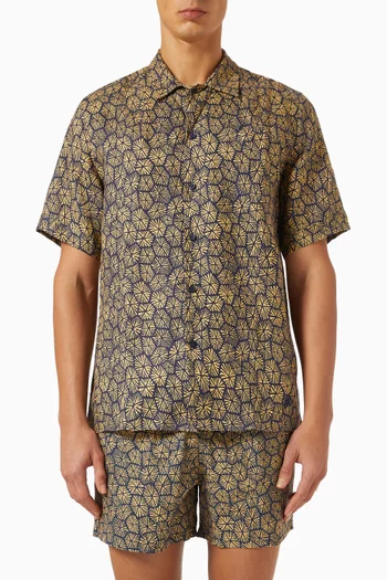 Carapaces Bowling Shirt in Linen