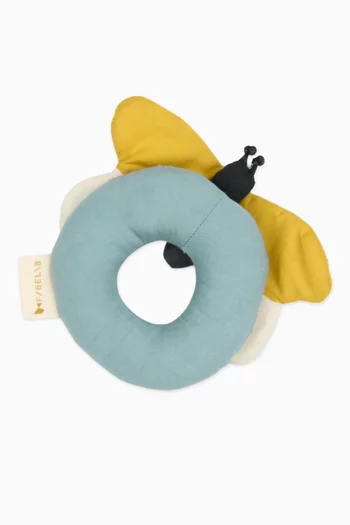Bee Rattle in Organic Cotton