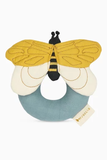 Bee Rattle in Organic Cotton