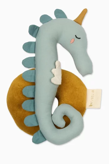 Seahorse Rattle in Organic Cotton