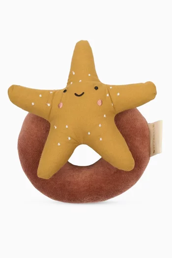 Starfish Rattle in Organic Cotton