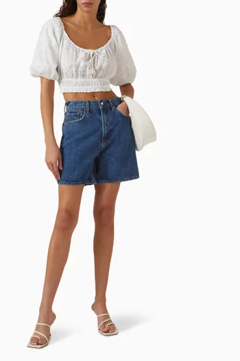 Giorgia Cropped Top in Cotton