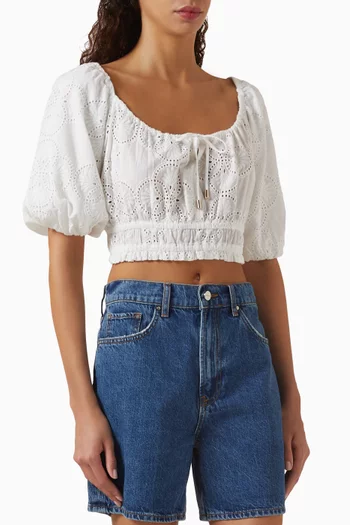 Giorgia Cropped Top in Cotton