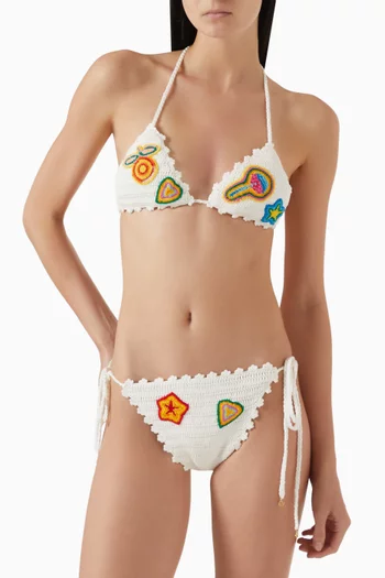 Patches Bikini Briefs in Crochet