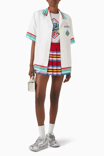 Casa Way World Series Shirt in Silk Twill