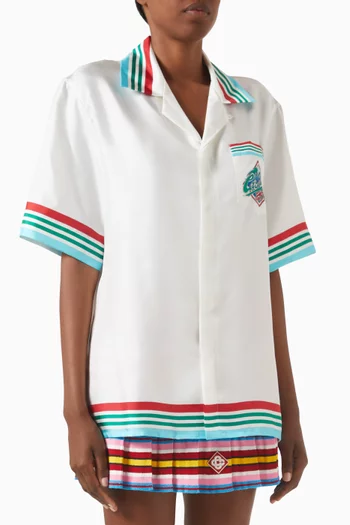 Casa Way World Series Shirt in Silk Twill
