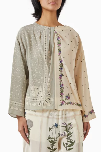 Caraffa Printed Shirt in Silk