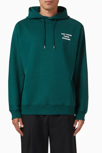Le Hoodie Slogan Classique in Cotton