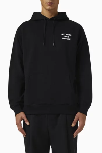 Slogan Hoodie in Cotton