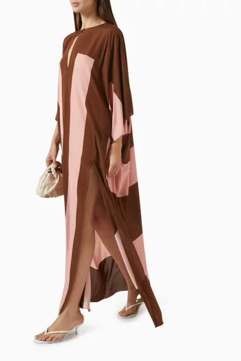 Bold Striped Kaftan in Viscose
