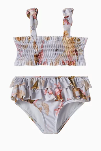 Rhiannon Shirred Bikini Set