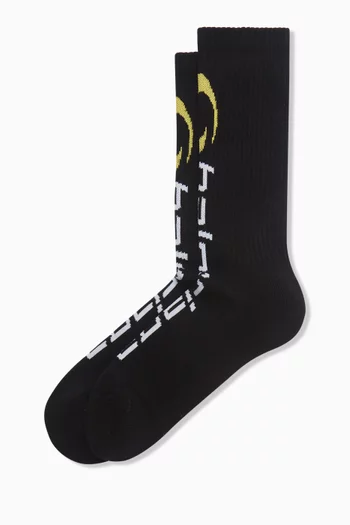 Tracksuit Logo Socks in Stretch-cotton