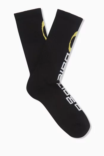 Tracksuit Logo Socks in Stretch-cotton
