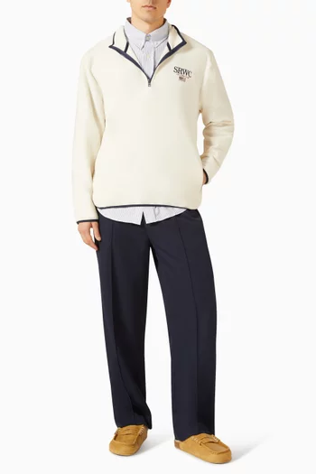 Nautical Polar Quarter Zip Sweatshirt