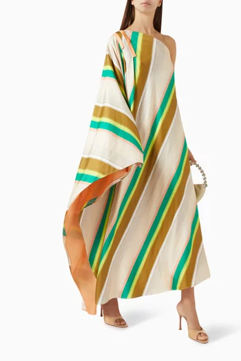 Minerva One-shoulder Dress in Silk