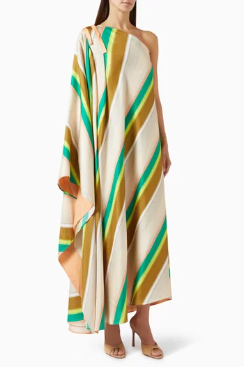 Minerva One-shoulder Dress in Silk