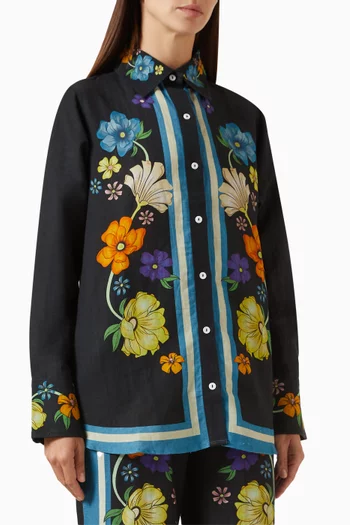 Fleur Shirt in Linen Blend
