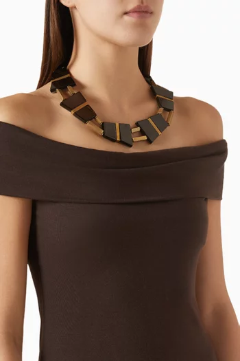 Trapeze Necklace in Metal
