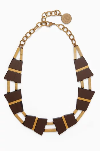 Trapeze Necklace in Metal