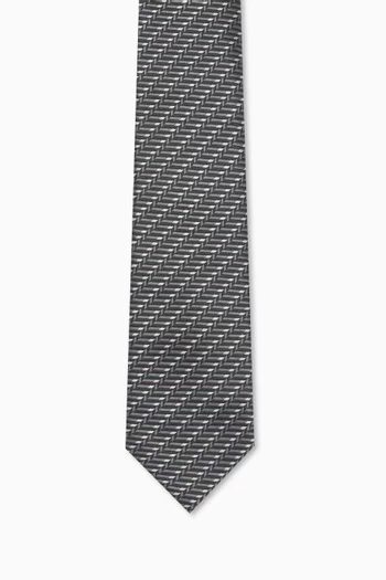 Tie in Silk Jacquard