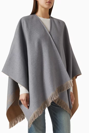 GA Logo Cape in Wool