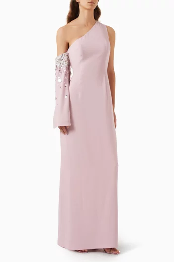 Danica Maxi Dress in Crepe