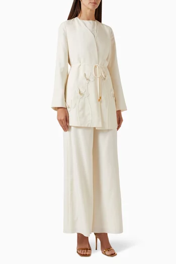 طقم أكيكو تينسيل وكتان، ثلاث قطع