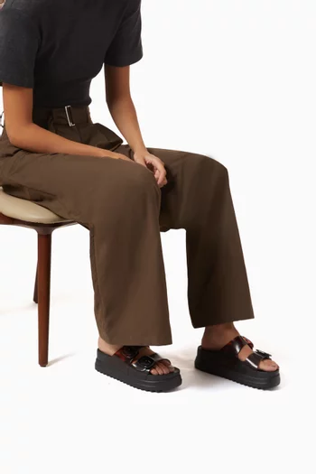 حذاء مفتوح كوزي بنعل سميك ميلفليكس