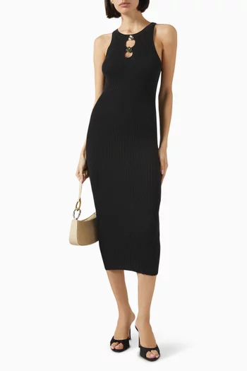 Lorina Midi Dress in Cotton-blend