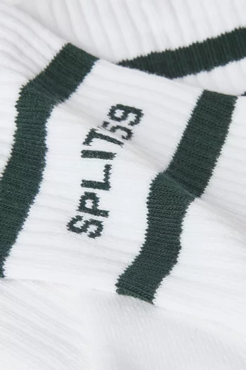 Logo Strip Quarter Socks